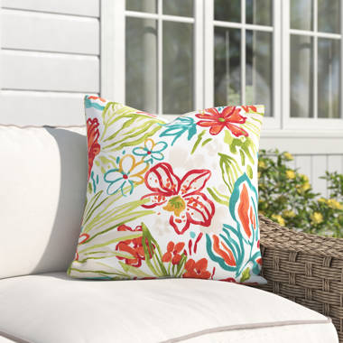 Hatsu Floral Polyester Indoor Outdoor Throw Pillow